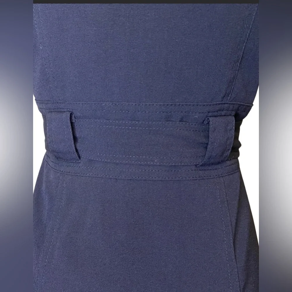 Sandra Darren Zip Front Belted Dress - Picture 4 of 9